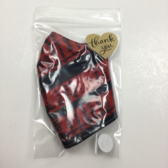 2/$15 - Batik Mask, Blue & Red African Wax Face Mask, Filti Filter - Picture 8 of 15